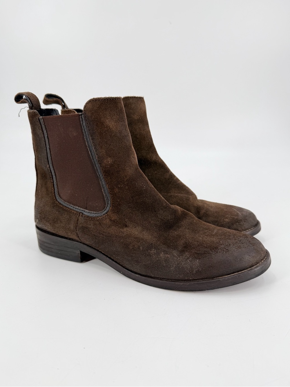 Thursday Boot Company Duchess Chelsea Boots Dark Brown Suede 8